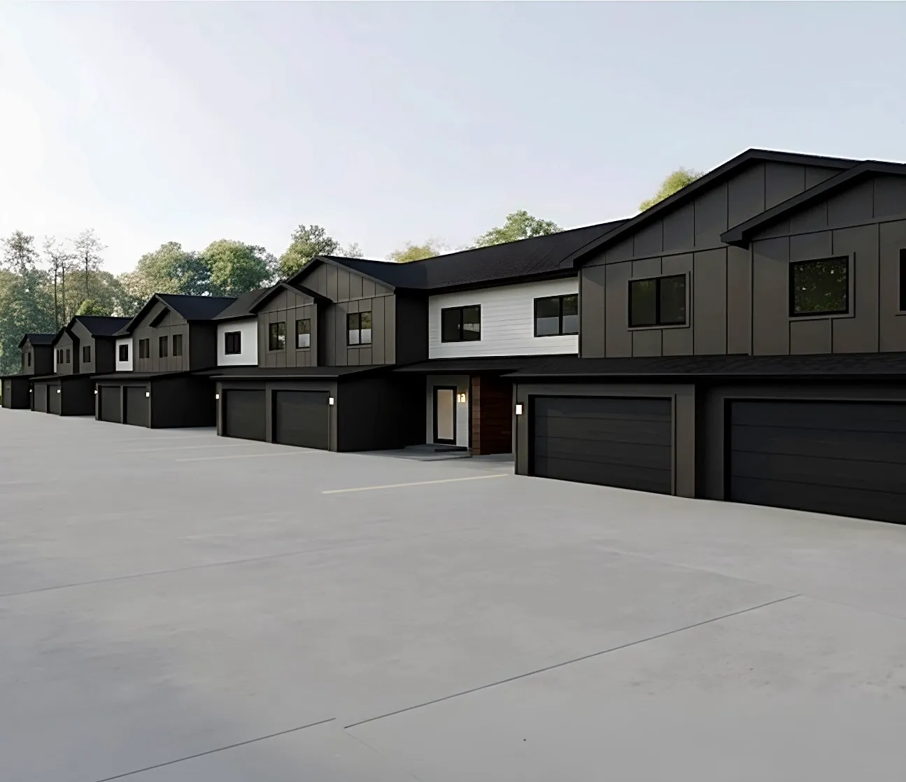 Tyndall Evergreen Townhomes building exterior